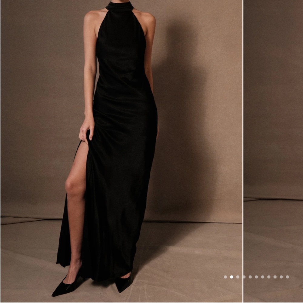 Meshki Black Backless Dress